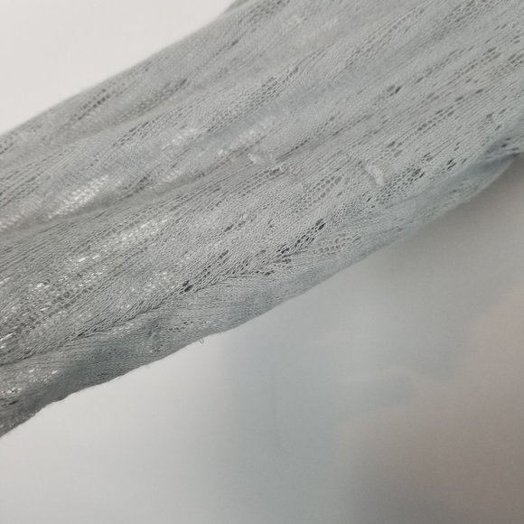 🐧Sunset Rd Sheer Ruffled Hem Button Up Tunic - Picture 8 of 8